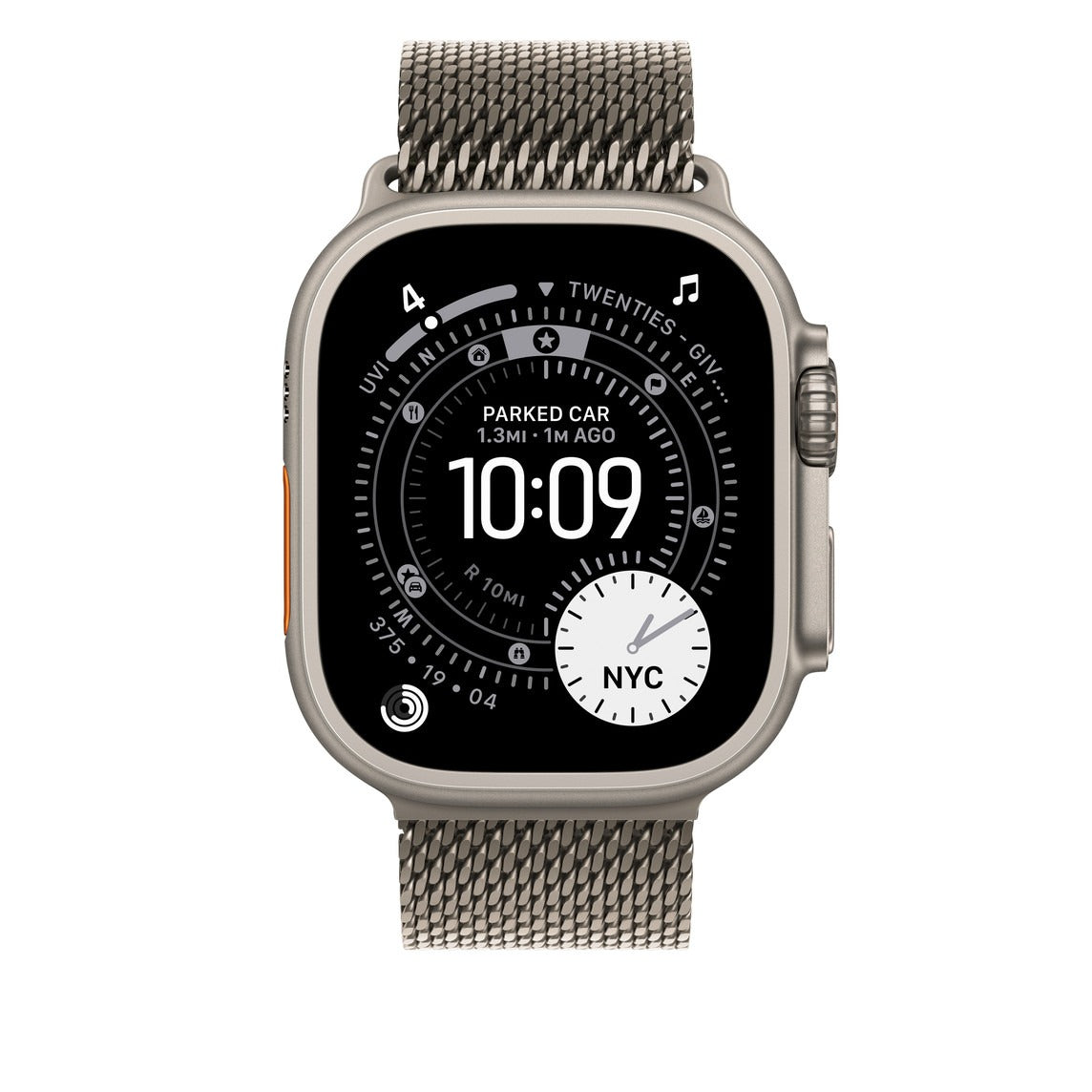 Titanium Milanese Strap for Apple Watch – Natural Finish