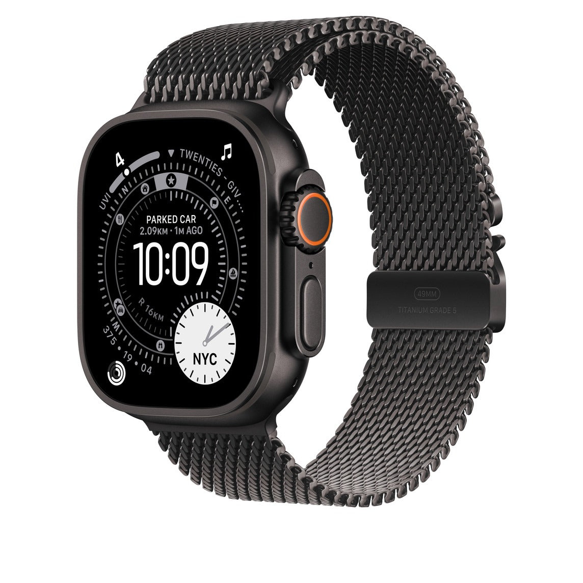 Titanium Milanese Strap for Apple Watch – Black