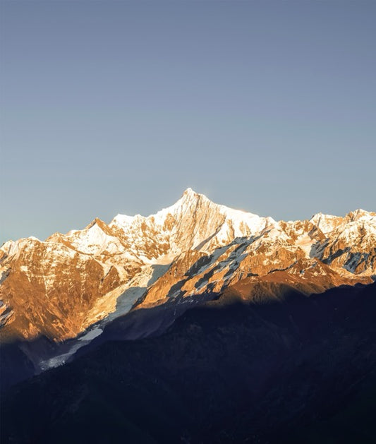 Minling Snow Mountains Digital Wallpaper