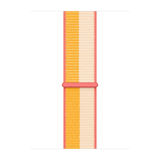 Sport Weave Nylon Loop Strap for Apple Watch - Maize/White