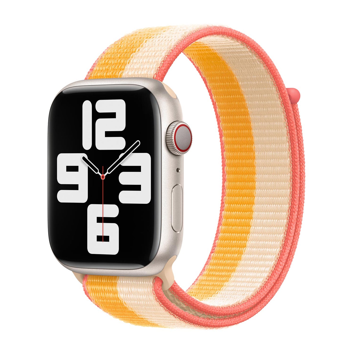 Sport Weave Nylon Loop Strap for Apple Watch - Maize/White