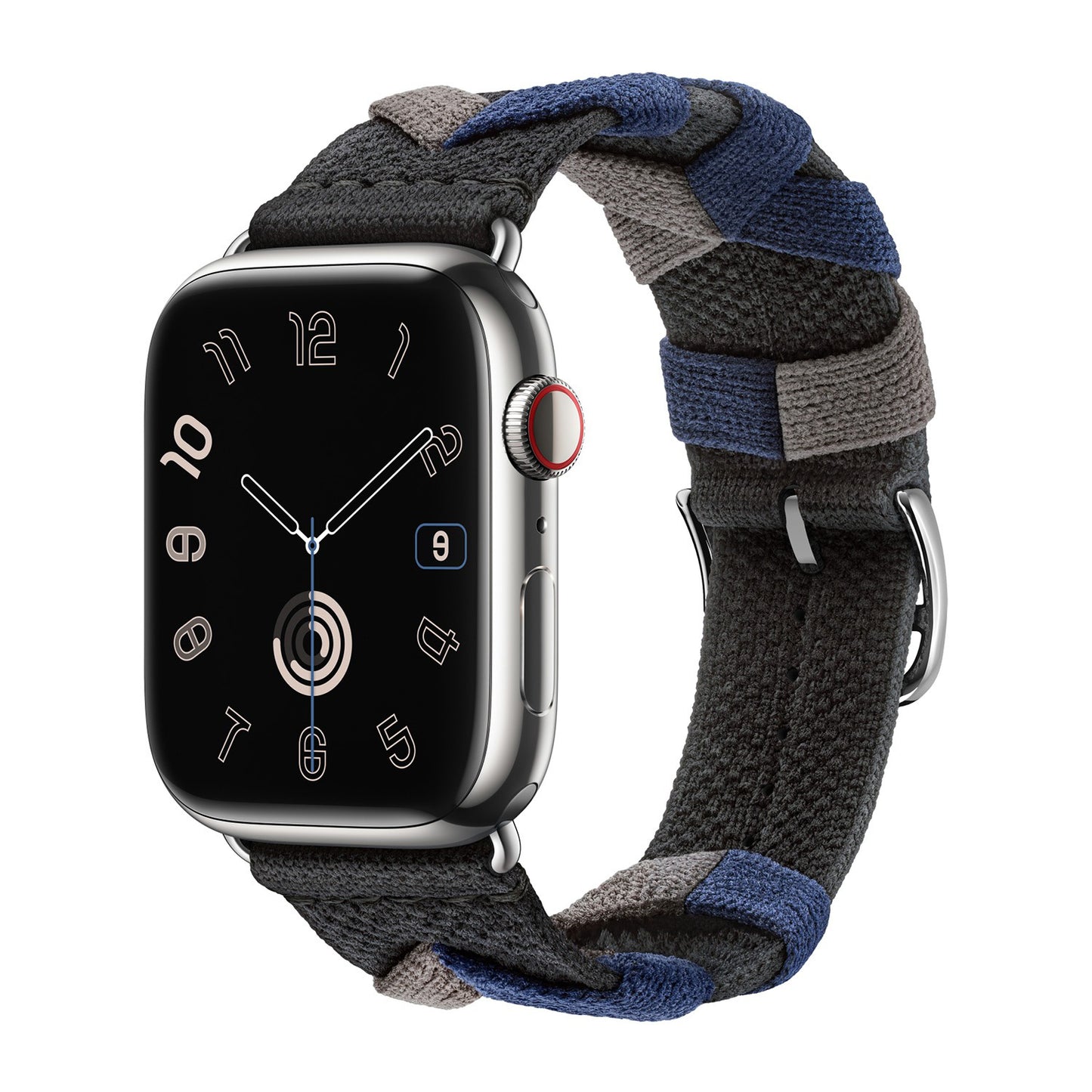 Braided Chevron Nylon Strap for Apple Watch - Noir