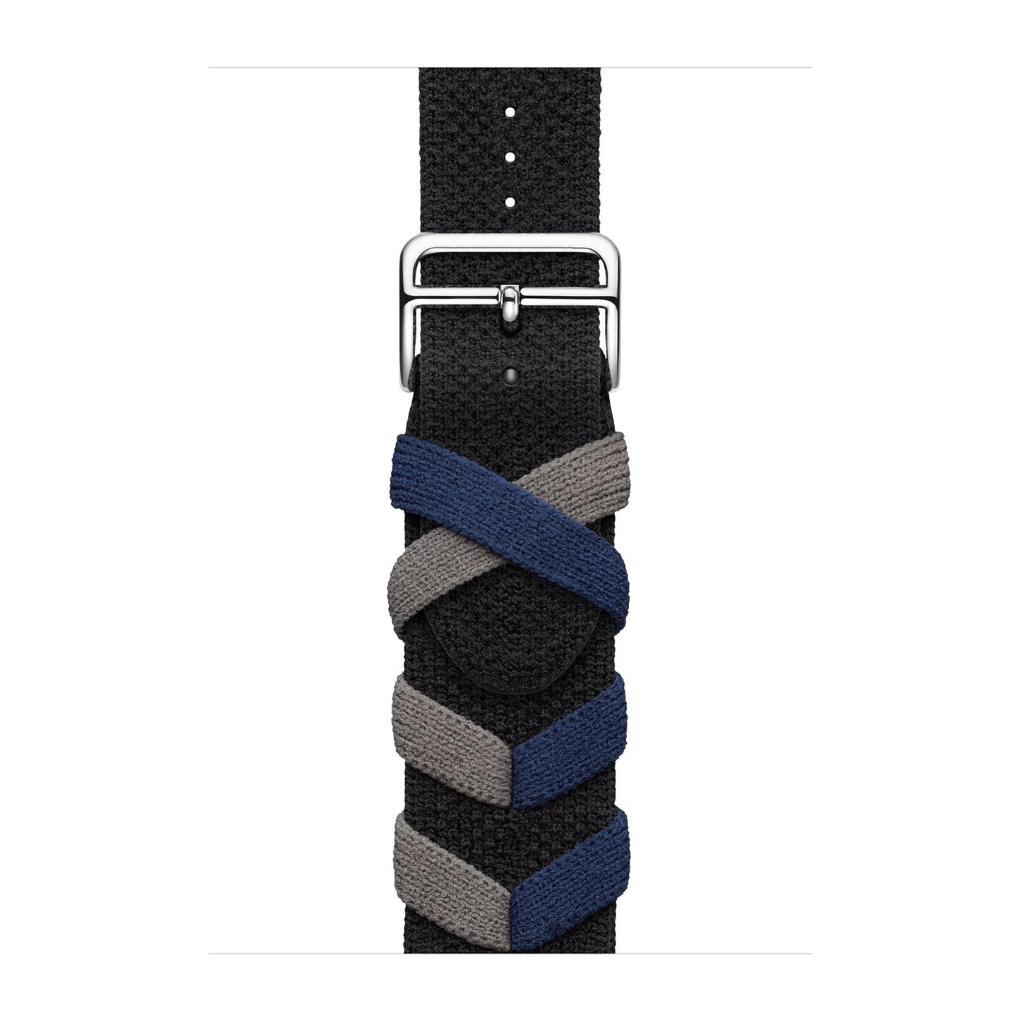 Braided Chevron Nylon Strap for Apple Watch - Noir