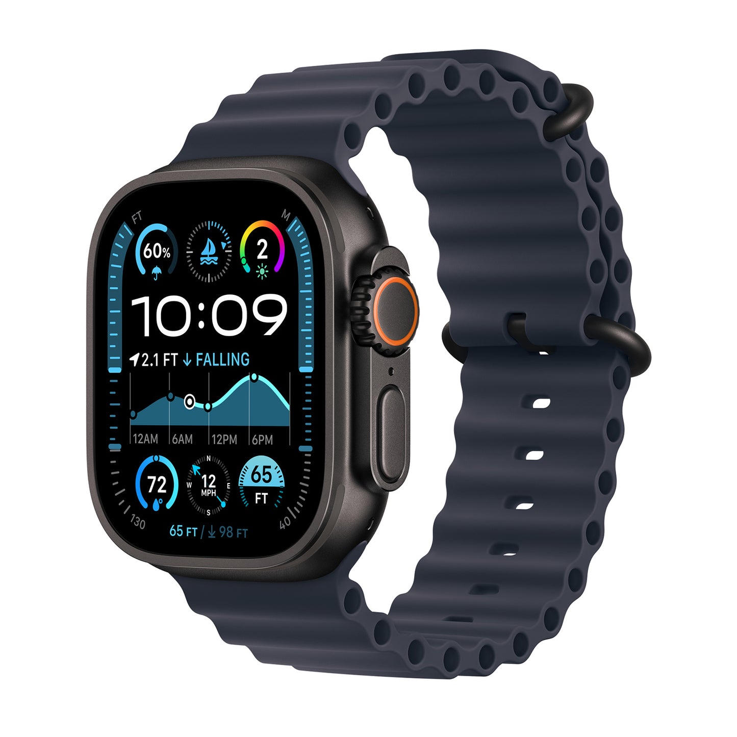 Silikonsportband für Apple Watch - Mitternachtsschwarz