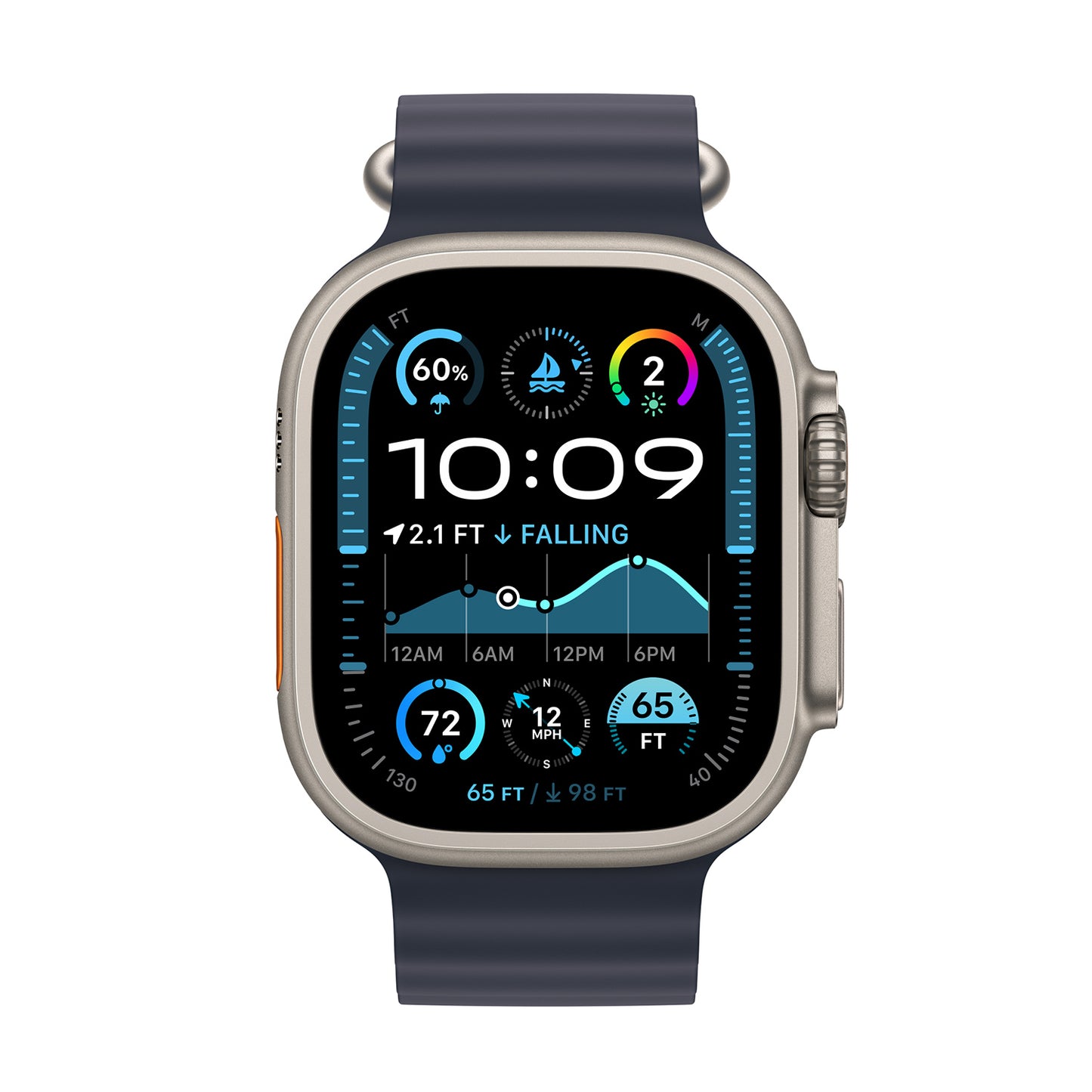 Silikonsportband für Apple Watch - Mitternachtsschwarz