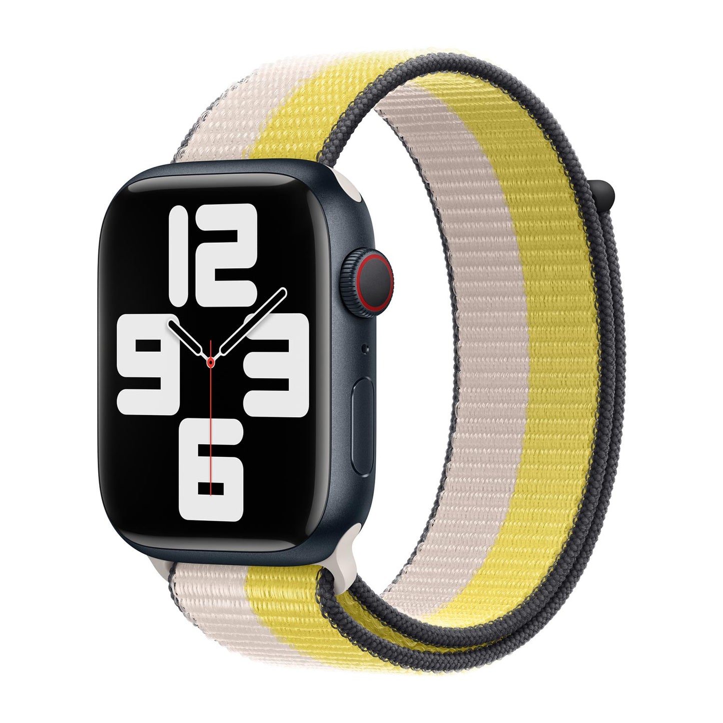 Sport Weave Nylon Loop Strap for Apple Watch - Oat Milk/Lemon Zest
