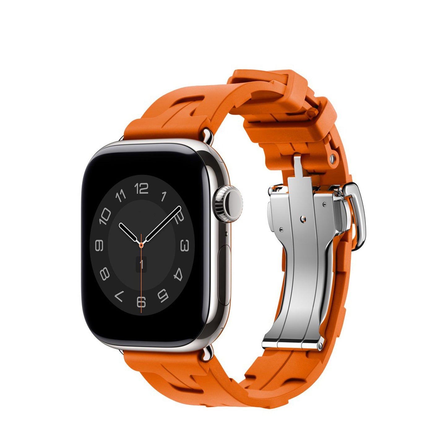 Geometry Elastomer Sport Strap for Apple Watch - Orange