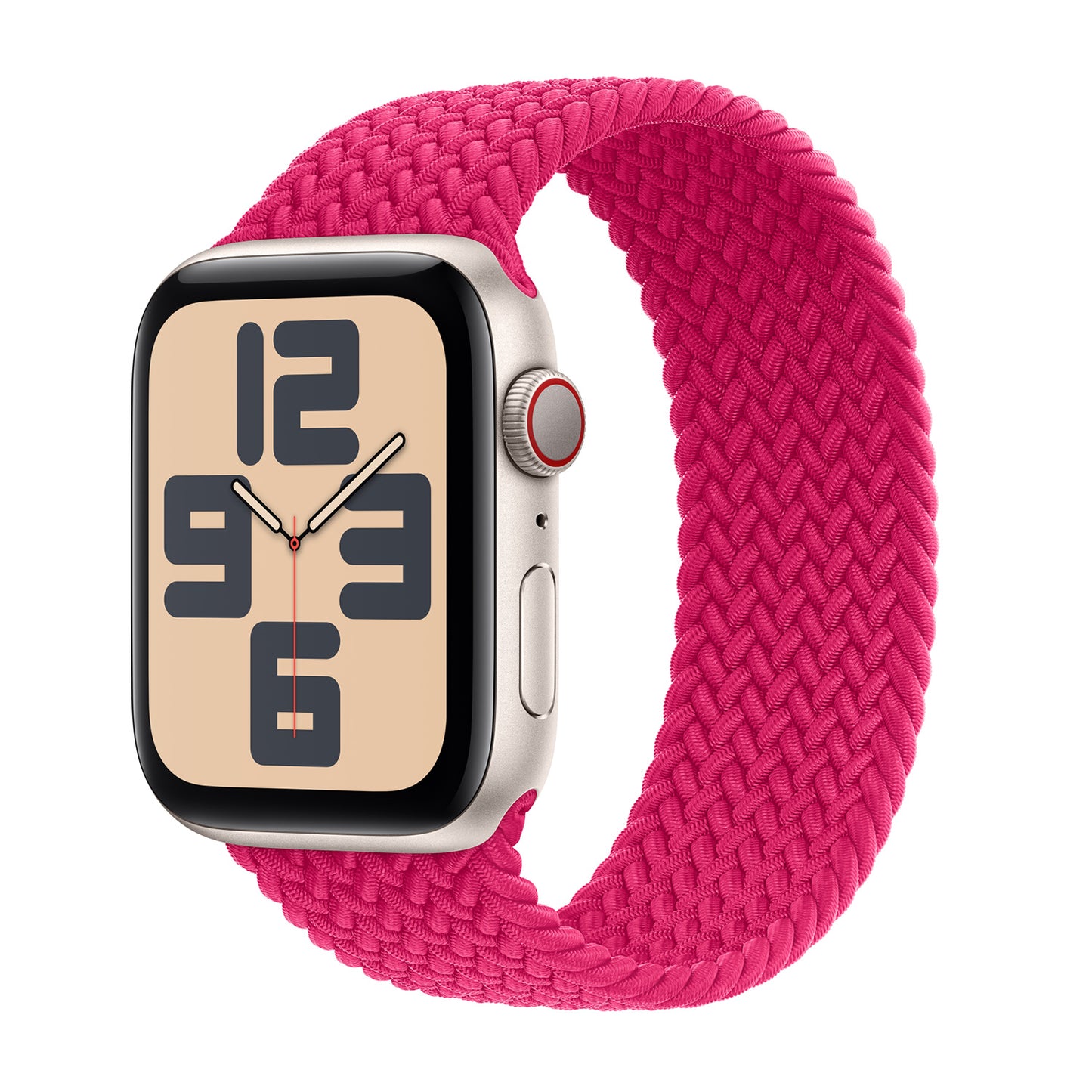 Braided Flex Loop Strap for Apple Watch - Raspberry