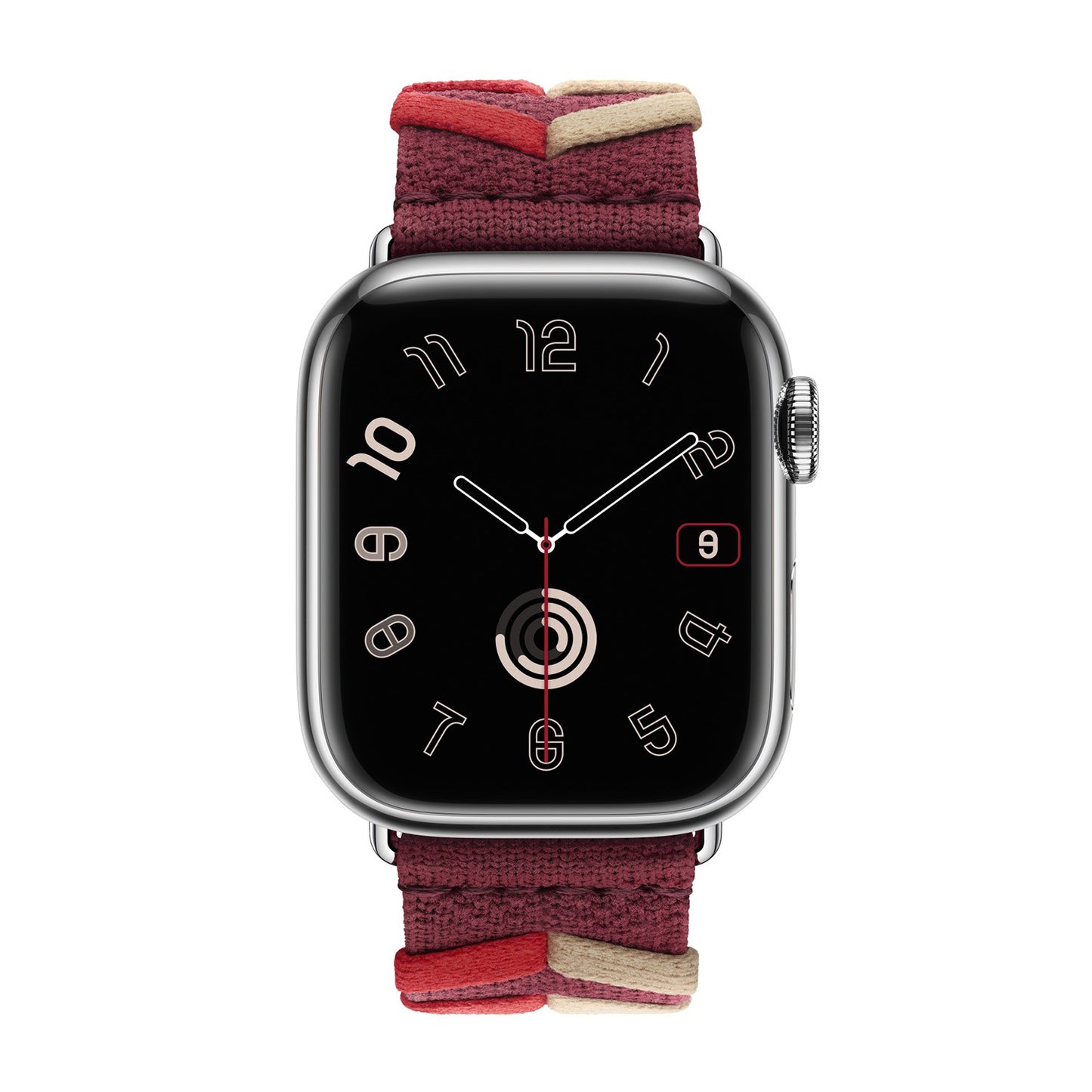 Braided Chevron Nylon Strap for Apple Watch - Red