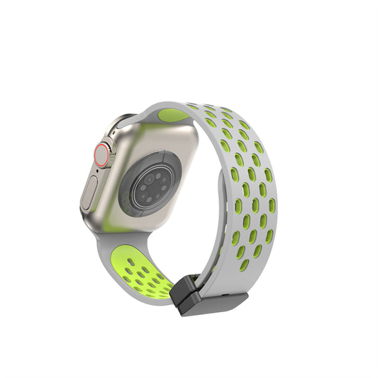 Cinturino sportivo magnetico in silicone per Apple Watch