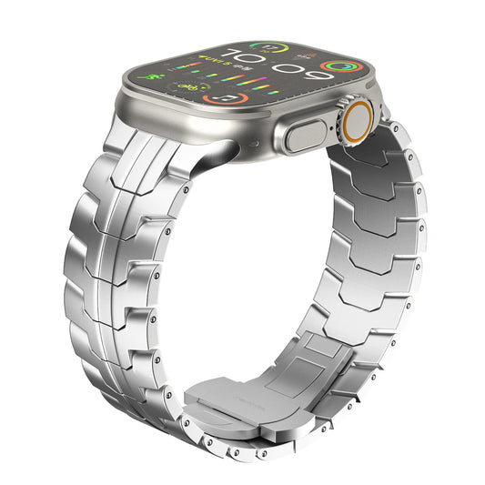 Bracciale in acciaio inossidabile Titan stile tattico per Apple Watch