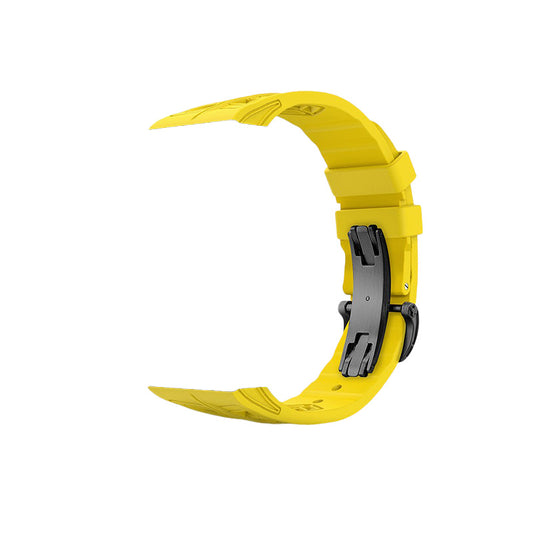 Yellow Fluoro Rubber Strap for Glacium Series