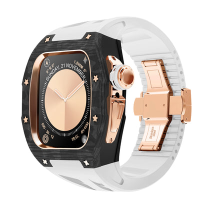 Serie ICONIC CF 46mm - Custodia per Apple Watch Serie 10 (Oro rosa)