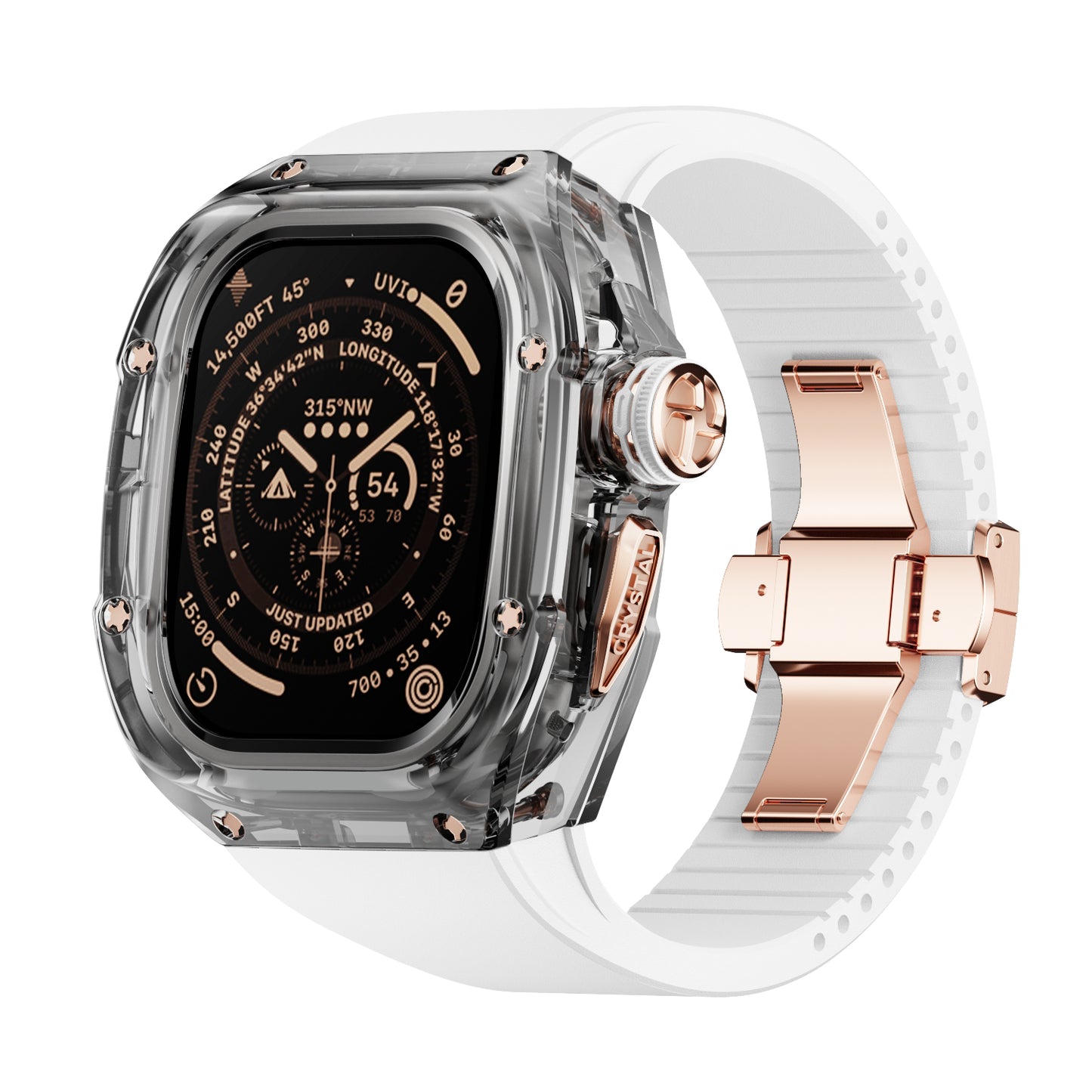 Apple Ultra Watch Case 49mm - K9 Grey Crystal Case RG Hardware