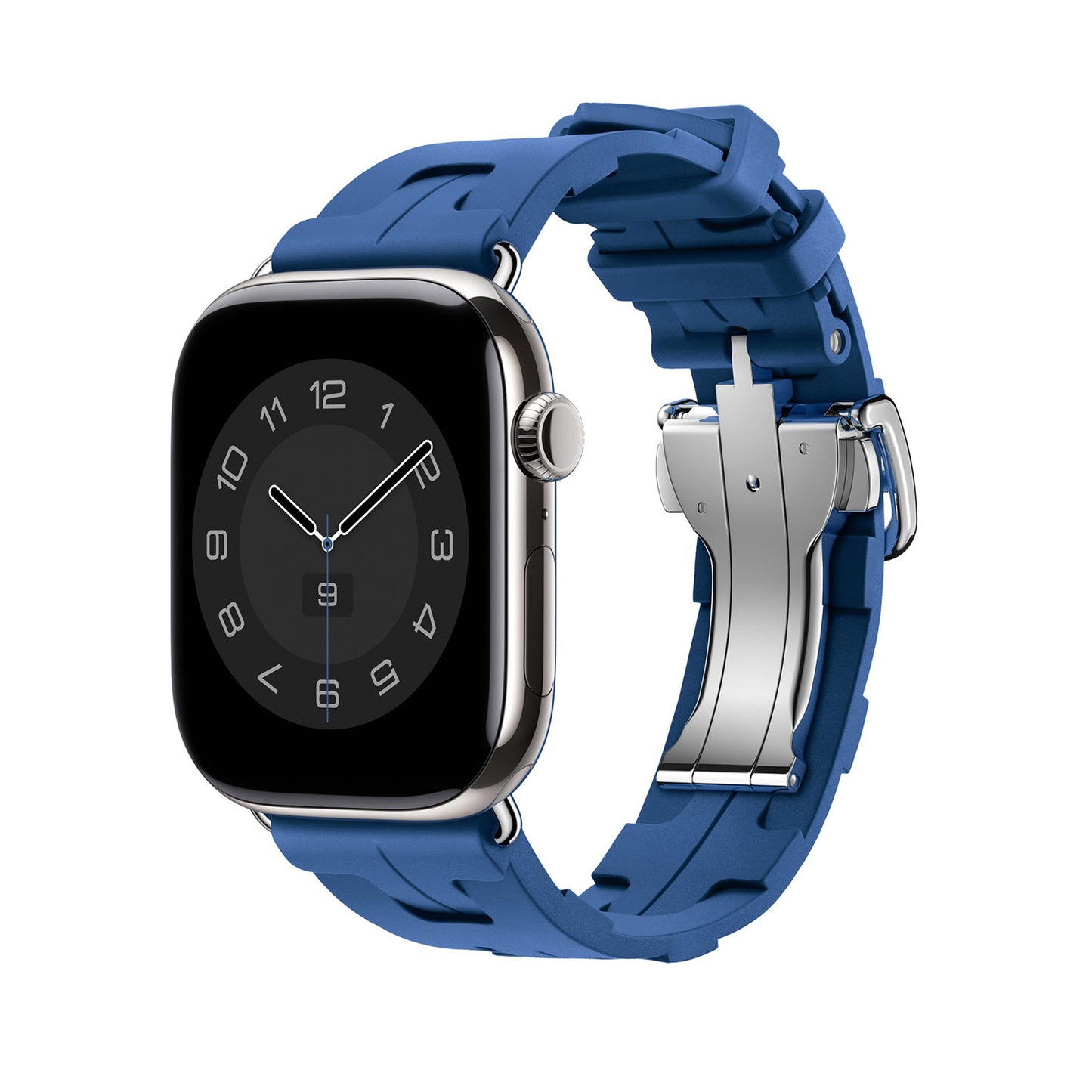 Geometry Elastomer Sport Strap for Apple Watch - Bleu de France