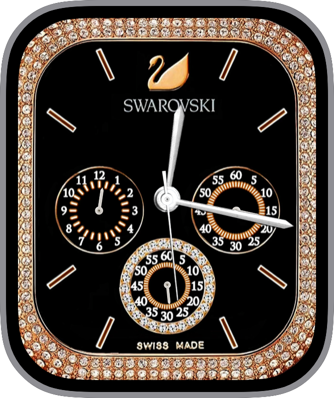 Free Apple Watch Face: SwarovskiEJBlack