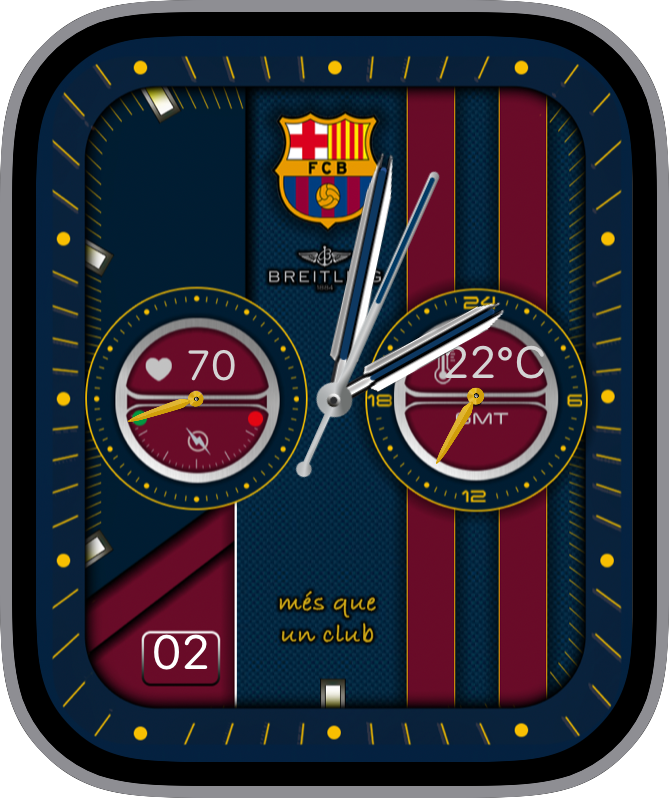 Free Apple Watch Face: JLC Moonphase Tourbillon