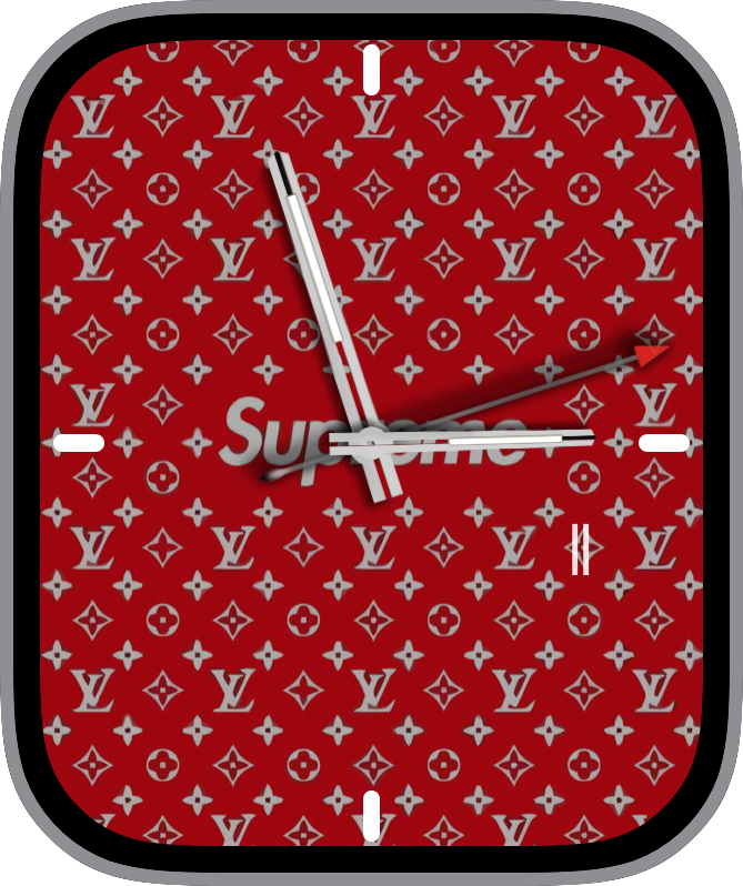 Free Apple Watch Face: LV Supreme