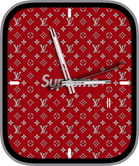 Free Apple Watch Face: LV Supreme