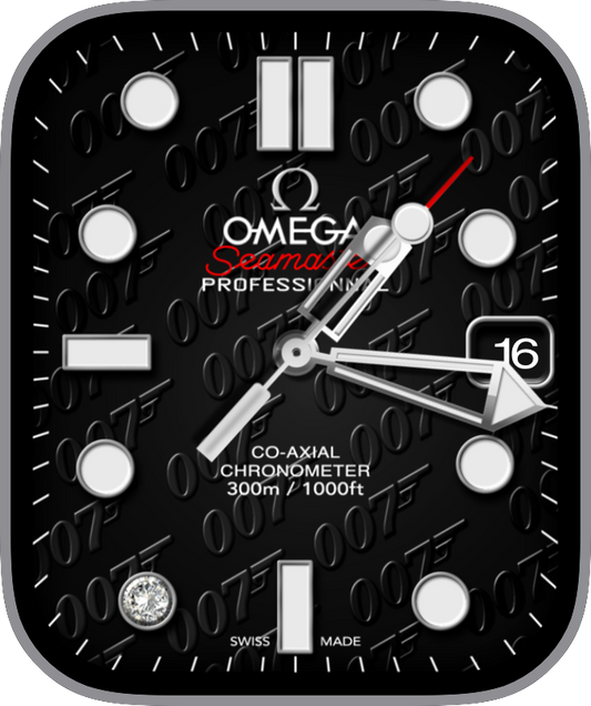Free Apple Watch Face: OMEGA SEAMASTER 007 (by Reskap) 2