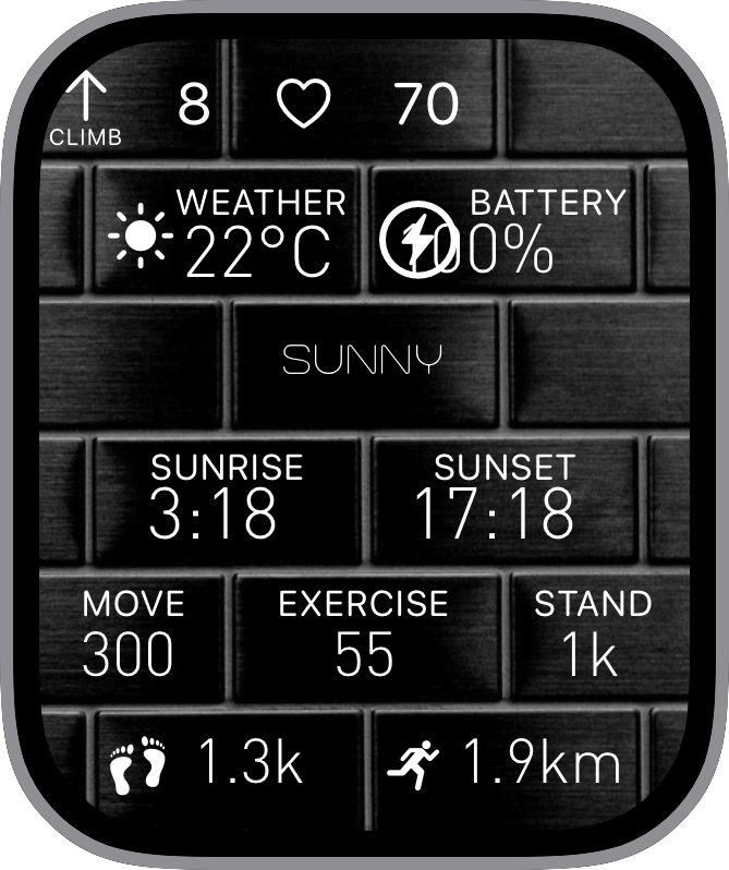 Free Apple Watch Face: Activity clock V5 by 3T