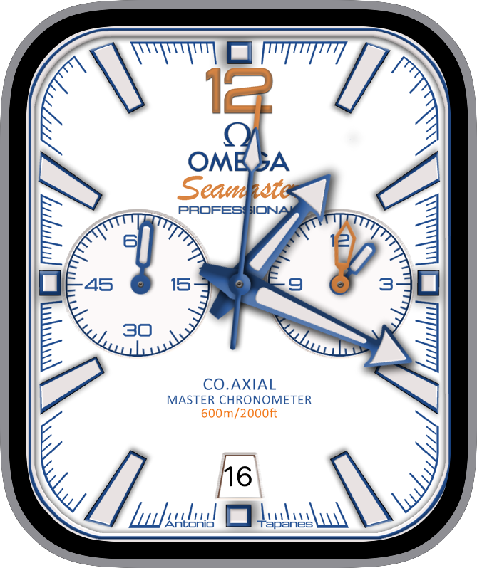 Free Apple Watch Face: OMEGA Seamaster