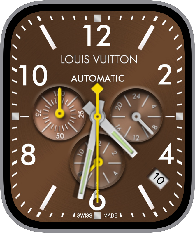 Free Apple Watch Face: LV Brown