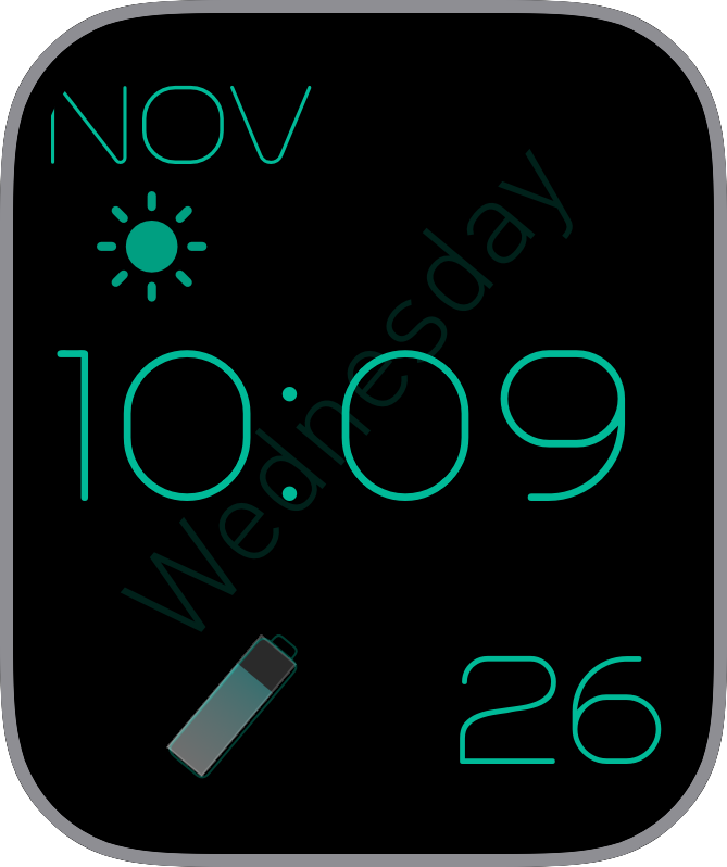 Free Apple Watch Face: None Retro Diner