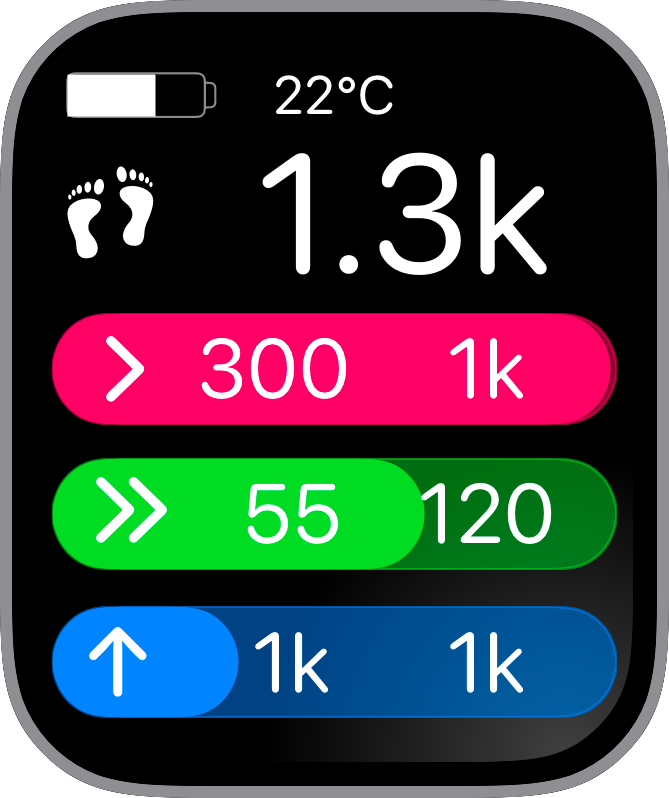 Free Apple Watch Face: BlackPinkGreenBlue