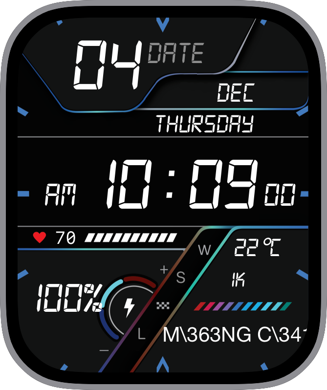 Free Apple Watch Face: điệntửthànhđạt
