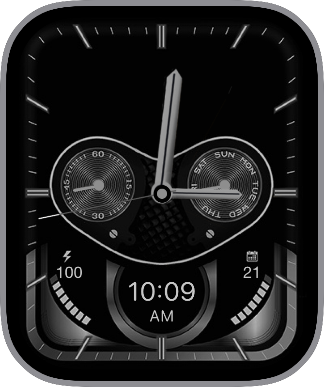 Face Apple Watch Face: JLC Moonphase Tourbillon