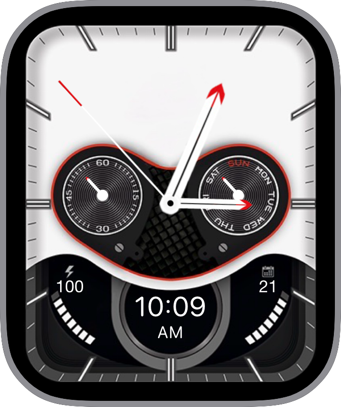 Free Apple Watch Face: VeloxBlackWhite