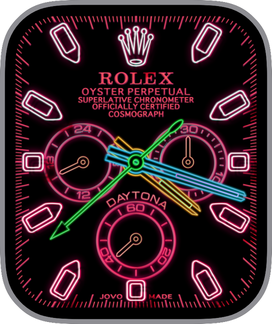 Free Apple Watch Face: JovoDaytonaDigitalNeon