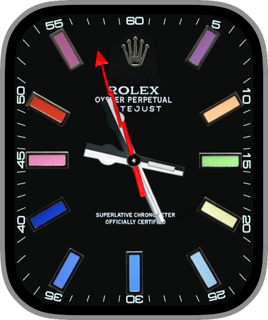 Free Apple Watch Face: Rolex Milgaus Colorful