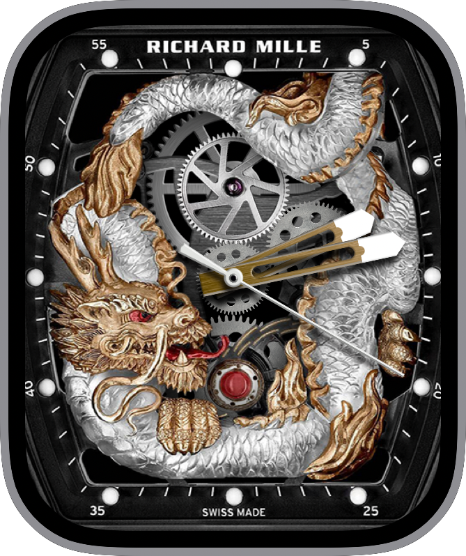 Free Apple Watch Face: Richard Mille Sapphire Dragon