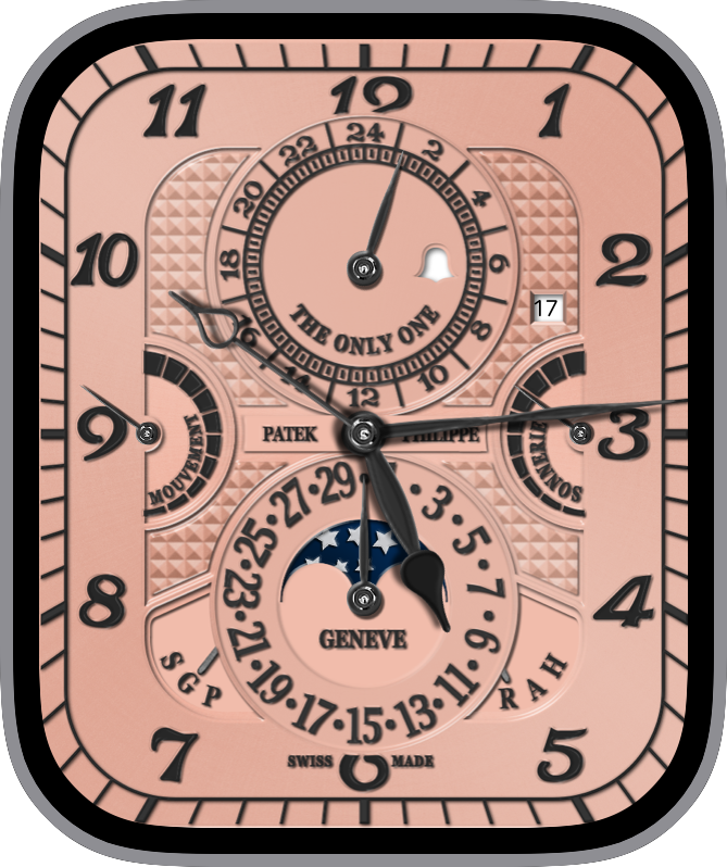 Free Apple Watch Face: PatekPhilippeB6300aByAH