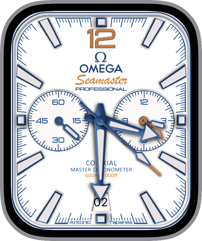 Free Apple Watch Face: OMEGA Seamaster