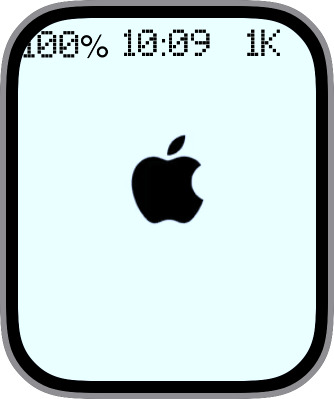 Free Apple Watch Face: Apple Glitch