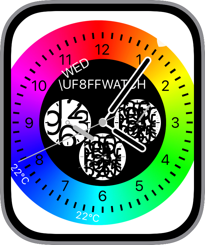 Free Apple Watch Face: Chronograph Pro Chromatic