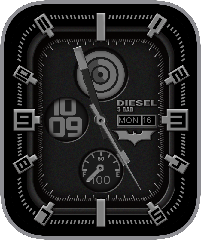 Free Apple Watch Face: DIESEL BATMAN