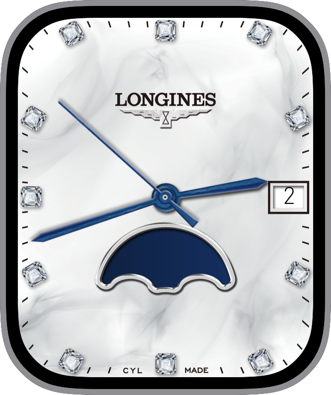 Free Apple Watch Face: JLC Moonphase Tourbillon