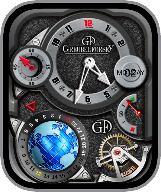 Kostenloses Apple Watch Face: JLC Moonphase Tourbillon