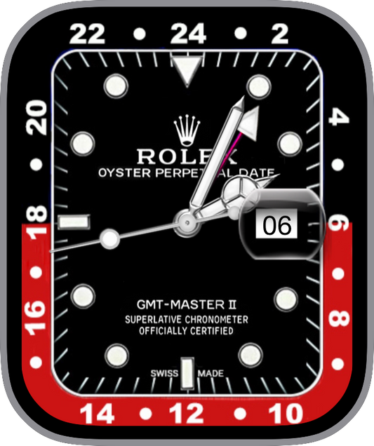 Free Apple Watch Face: Rolex GMT II Red Black
