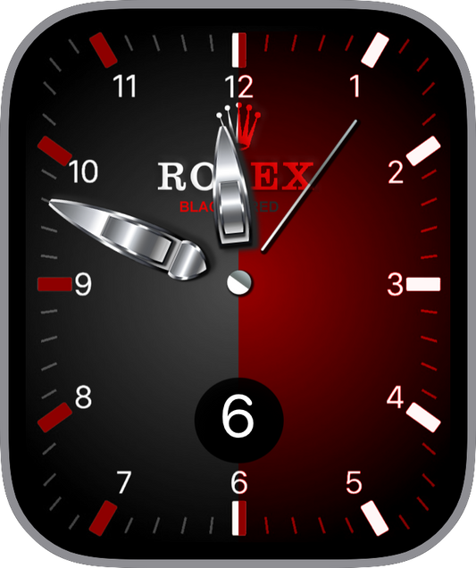 Free Apple Watch Face: Rolex Black Red