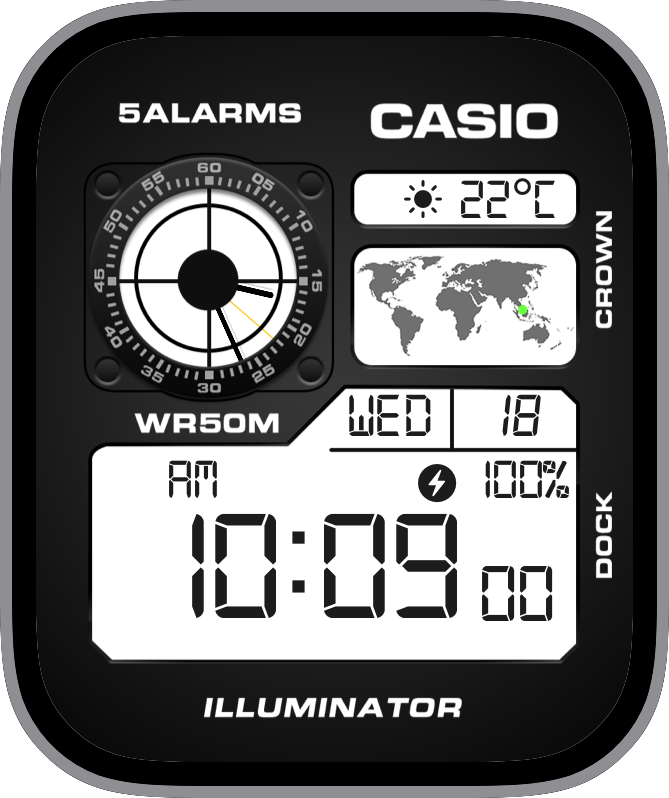 Free Apple Watch Face: Casio