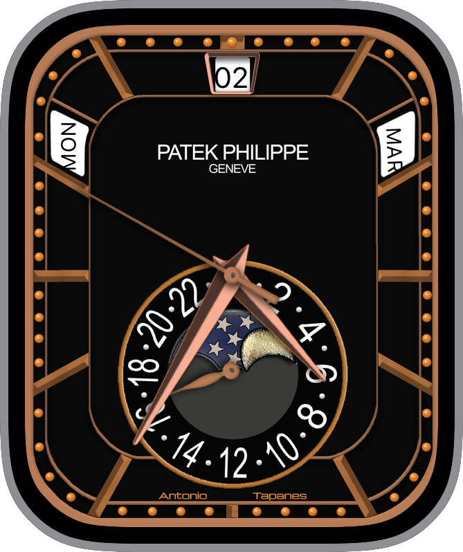 Free Apple Watch Face: Patek Philippe 520R-010 2