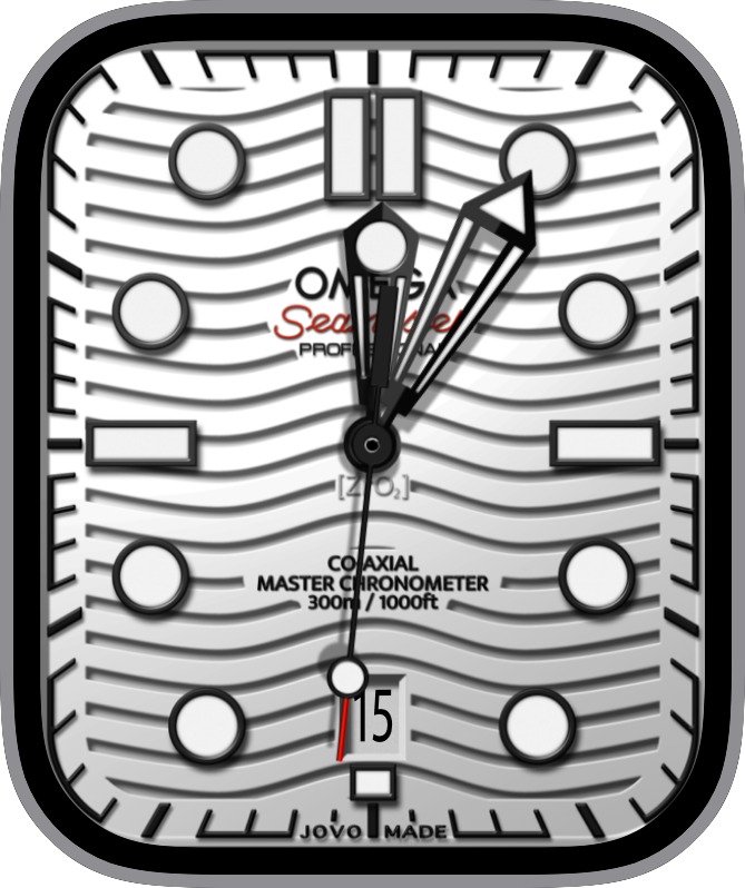 Free Apple Watch Face: JovoOmegaSeamaster300White