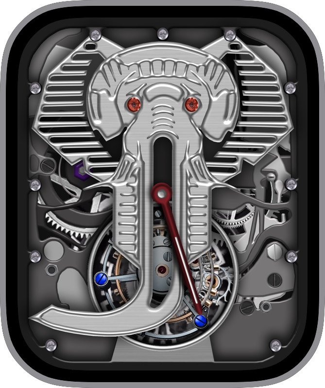 Free Apple Watch Face: JLC Moonphase Tourbillon