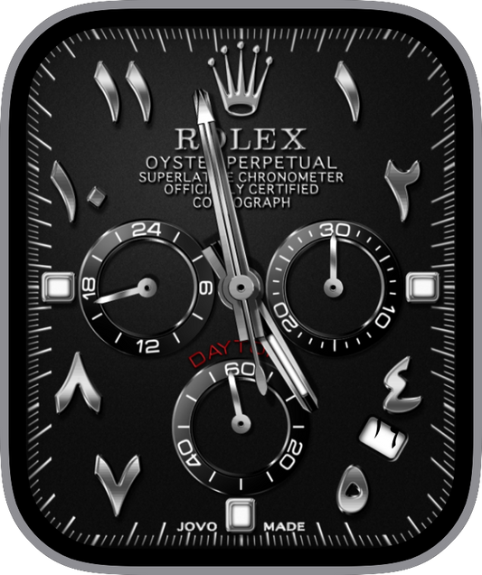 Free Apple Watch Face: JovoRolexDaytonaDateArabic