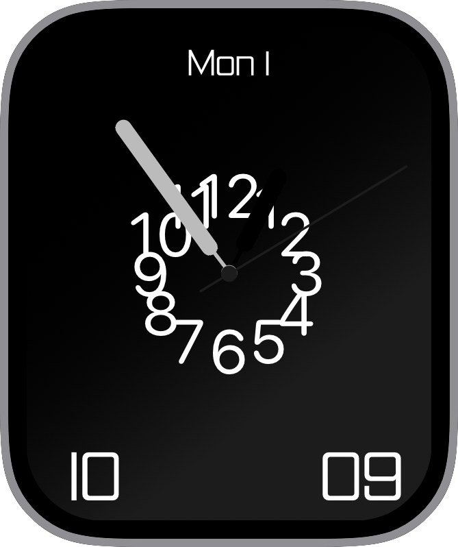 Free Apple Watch Face: DarkInverse